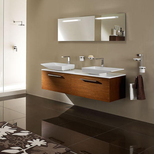 Meuble vasque suspendu - PLUS - TULLI ZUCCARI - en bois / contemporain / sans porte