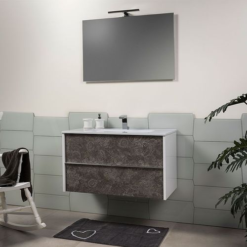Meuble vasque suspendu - MY - TULLI ZUCCARI - en aluminium / contemporain / sans porte