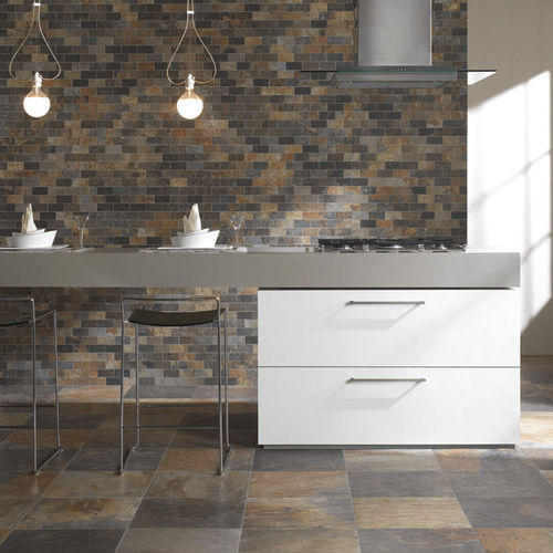 Carrelage en grès cérame - NATURAL SLATE - UNICOM-STARKER - finition naturelle / d'intérieur / de salle de bain