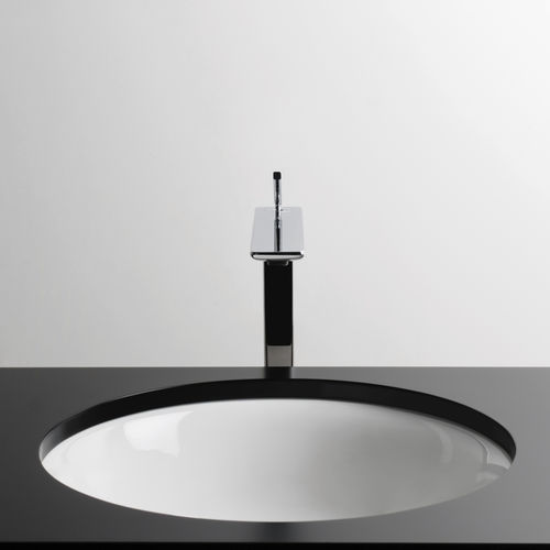 Vasque sous plan - SOUL 1 U H15 - VALDAMA - en céramique / ronde / contemporaine