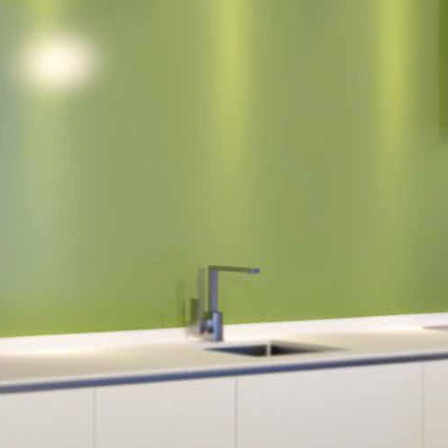 Panneau en verre opaque - G&M - VETROVIVO - brillant / coloré / pour agencement intérieur