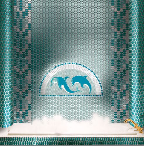Mosaïque en verre - SCULPTURAE : ROSONE - VETROVIVO - d'intérieur / murale / de sol