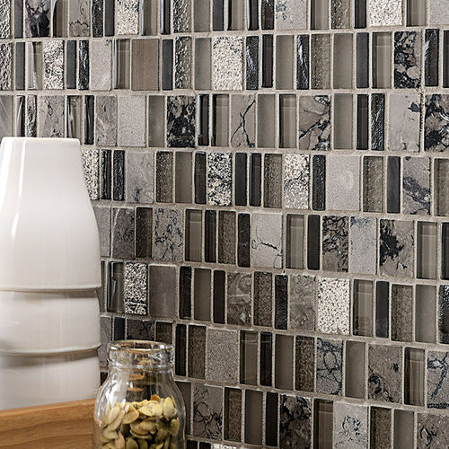 Carrelage aspect mosaïque - SUPERFICI : 09000009 - VITREX - en verre / d'intérieur / mural