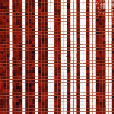 Carrelage aspect mosaïque - MILLE RIGHE : 07700009 - VITREX - en verre / texturé / d'intérieur