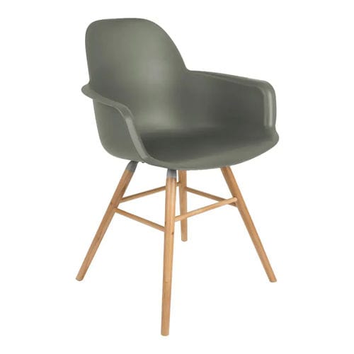Chaise contemporaine - Albert Kuip - Zuiver - d'intérieur / en aluminium / avec piètement en frêne