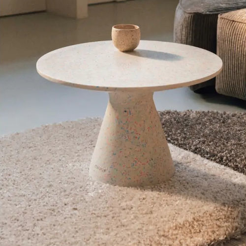 Table basse contemporaine - Victoria  - Zuiver - en plastique / ronde / recyclée
