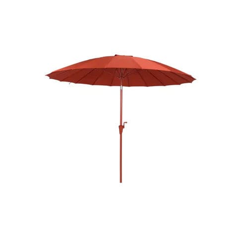 Parasol rond - Marsala - Zuiver - à mât central / en tissu / manuel