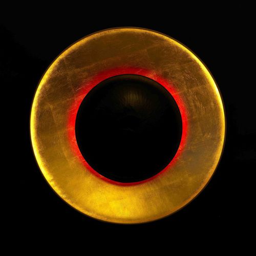 Plafonnier contemporain - ÉCLIPSE  - CÉLINE WRIGHT  - rond / en acier / en papier japonais