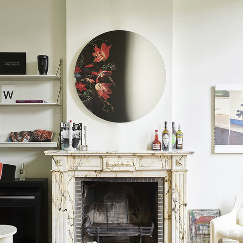 Miroir mural - MUSEO - DEKNUDT MIRRORS  - contemporain / rond / noir