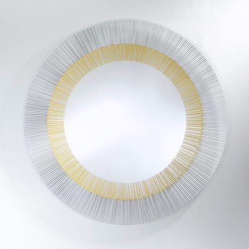 Miroir mural - Yoko Bronze - DEKNUDT MIRRORS  - contemporain / rond / transparent