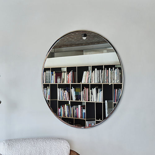 Miroir mural - Globo L - DEKNUDT MIRRORS  - contemporain / rond / en chêne
