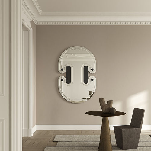 Miroir mural - Satellite Black - DEKNUDT MIRRORS  - pour chambre d'hôtel / pour restaurant / pour bureau