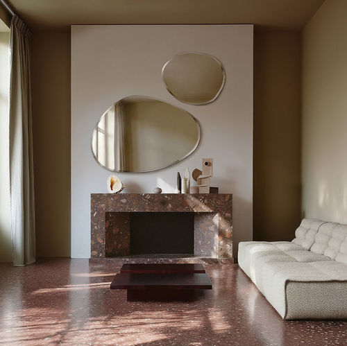 Miroir mural - PURE L - DEKNUDT MIRRORS  - suspendu / à usage domestique / professionnel