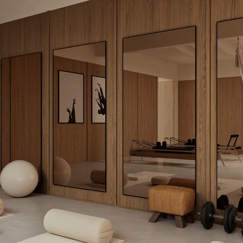 Miroir mural - LUCKA XXL - DEKNUDT MIRRORS  - suspendu / sur pied / professionnel
