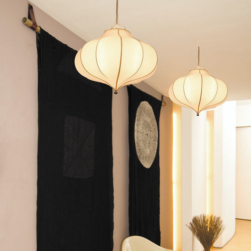 Suspension - LOTUS - GONG - en métal / en coton / en soie