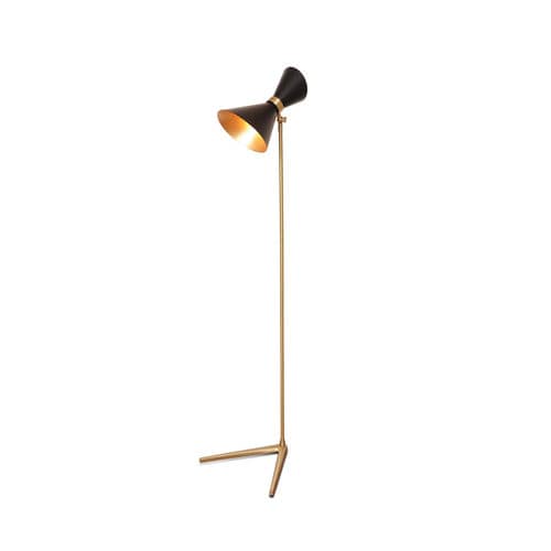 Lampe sur pied - PEGGY UP & DOWN - GONG - en laiton / contemporaine / d'intérieur