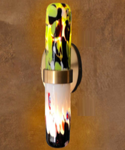 Applique murale design original - MURANO PILL SMALL - GONG - d'intérieur / en verre / en laiton