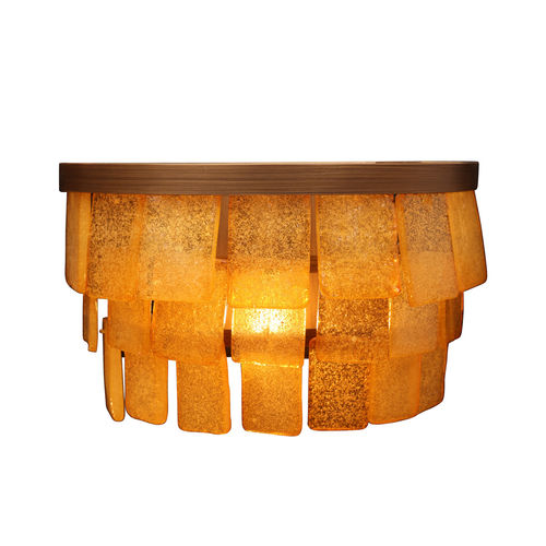Applique murale contemporaine - LJ-004 - GONG - d'intérieur / en verre / en métal