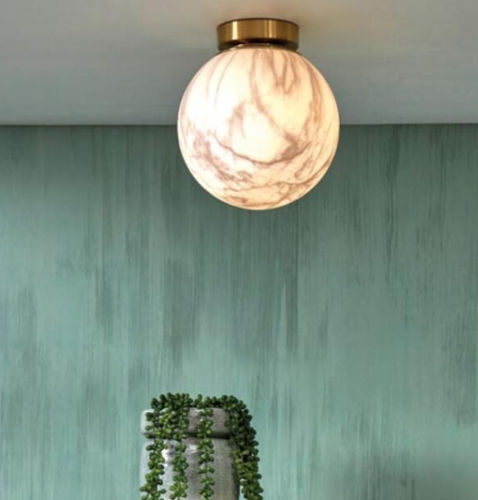 Plafonnier contemporain - CARRARA/C28/GO  - it's about RoMi - sphérique / en fer / en verre