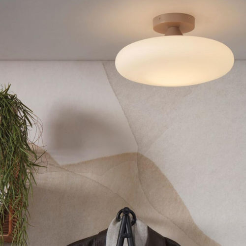 Plafonnier contemporain - SAPPORO/C34/W  - it's about RoMi - rond / en verre / à LED