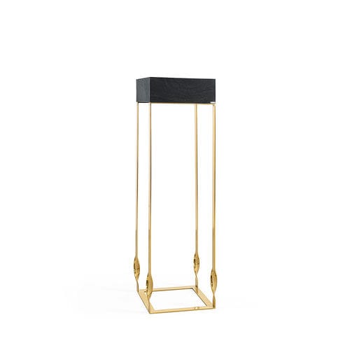 Piédestal contemporain - Twiggy - Jetclass - en métal laqué / en acier inoxydable poli / en inox brossé