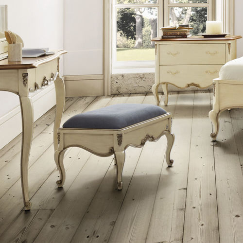 Banquette de style - Glamour - Jetclass - en tissu / en cuir / avec piètement en bois laqué