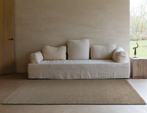 Tapis contemporain - RIDGE - LIGNE PURE - à rayures / uni / en laine