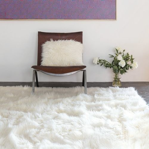 Coussin carré - FEEL - LIGNE PURE - uni / résidentiel / en fourrure écologique