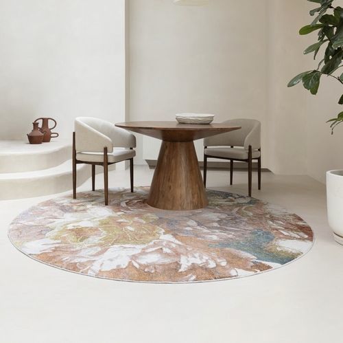 Tapis contemporain - BLOOM - LIGNE PURE - à fleurs / en PET / en laine