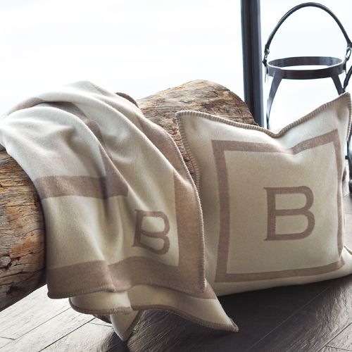 Plaid en laine - B-LOGO   - BALMUIR 