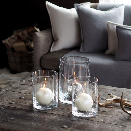 Bougeoir en verre - VALAIS - BALMUIR 