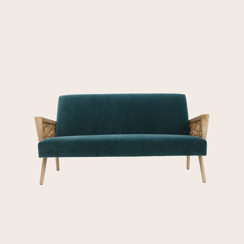 Canapé contemporain - STRAND - NADA DEBS - en tissu / avec accoudoirs / avec coussin amovible