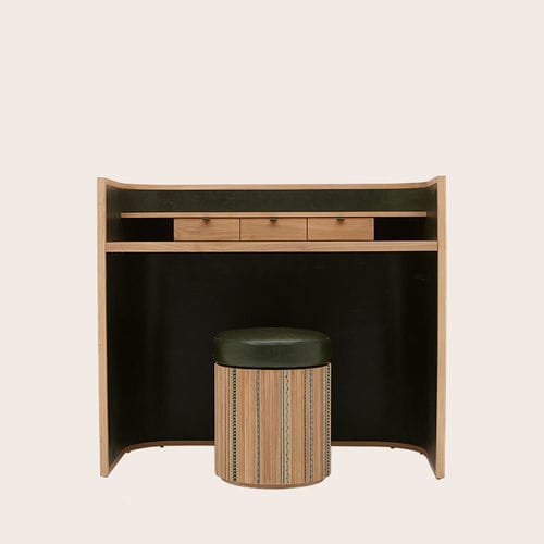 Bureau sur pied - PLEATED SECRETAIRE - NADA DEBS - contemporain / en noyer américain / courbé