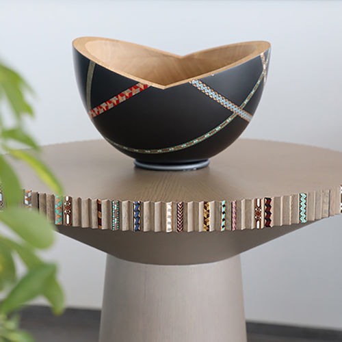 Centre de table en bois - MARQUETRYMANIA - NADA DEBS - contemporain / fait main