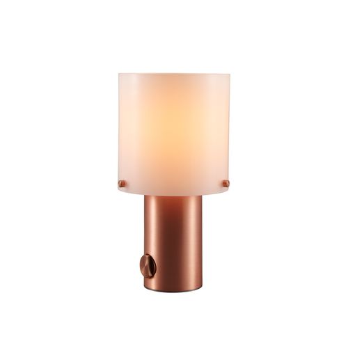 Lampe de table - WALTER - ORIGINAL BTC - en verre / en cuivre / en laiton