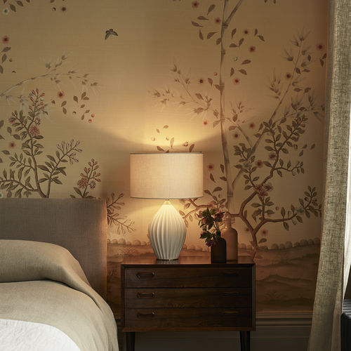 Lampe de table - FIN KING - ORIGINAL BTC - en tissu / en céramique / contemporaine