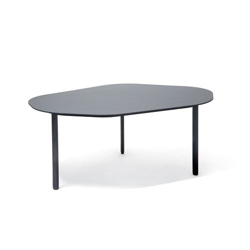 Table design original - STRAT - PCM DESIGN - en hêtre / en ardoise / avec piètement en hêtre