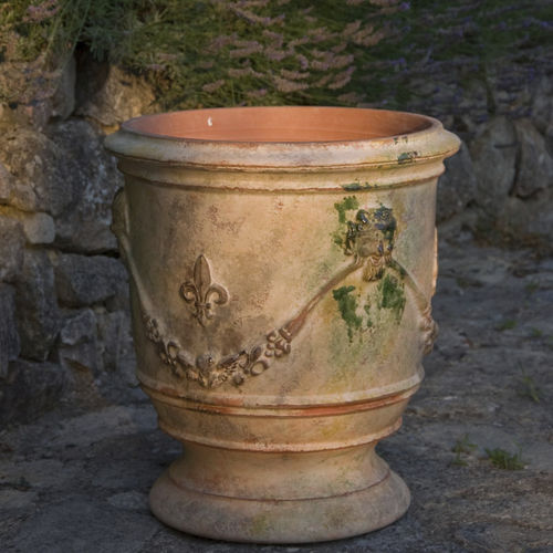 Pot de jardin de terre cuite - XVIITH - POTERIE LE CHÊNE VERT - rond