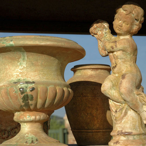 Jardinière en terracotta - TUSCANY - POTERIE LE CHÊNE VERT - rectangulaire / ronde / d'extérieur