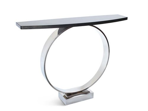 Console contemporaine - THREE SIXTY - VILLIERS - en acier / en granite / rectangulaire