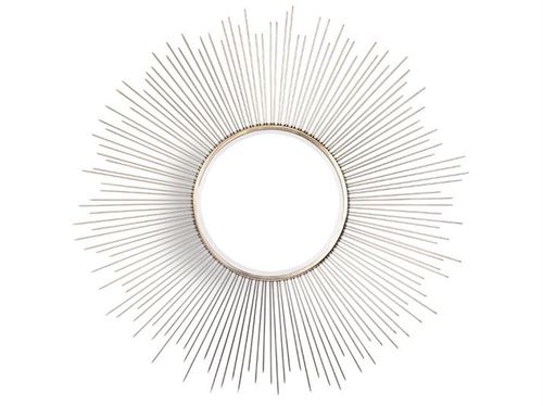 Miroir mural - URCHIN - VILLIERS - contemporain / rond / en métal