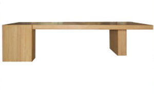 Table contemporaine - MONOLITH   - PLATO - en teck / rectangulaire