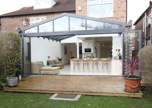 Véranda en verre - BESPOKE CONSERVATORIES - Apropos Tectonic Limited - en aluminium