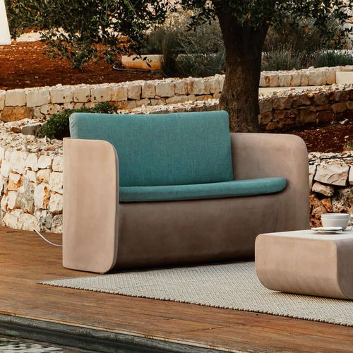 Canapé contemporain - NOVA - Myyour - d'extérieur / en tissu / avec coussin amovible