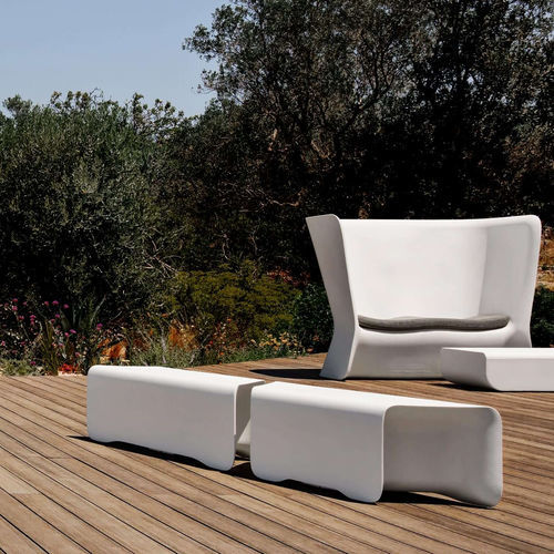 Banc de jardin contemporain - NOVA - Myyour - en tissu / avec dossier / sans accoudoirs