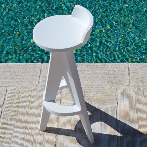 Tabouret de bar contemporain - OXFORD - Myyour - en plastique / avec piètement en plastique / 3 pieds
