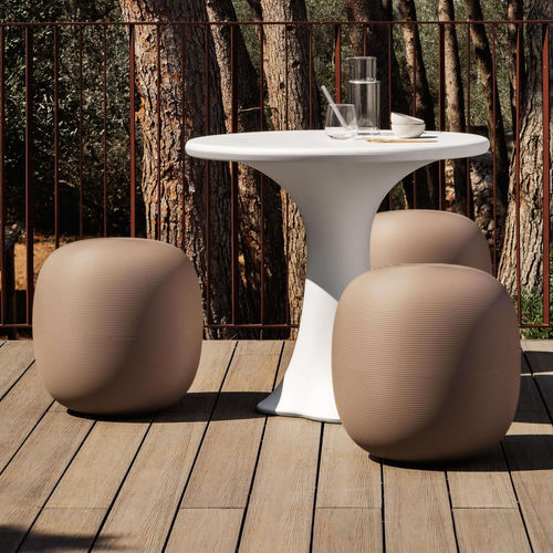 Tabouret contemporain - PANDORA - Myyour - en plastique / avec piètement en plastique / piètement central