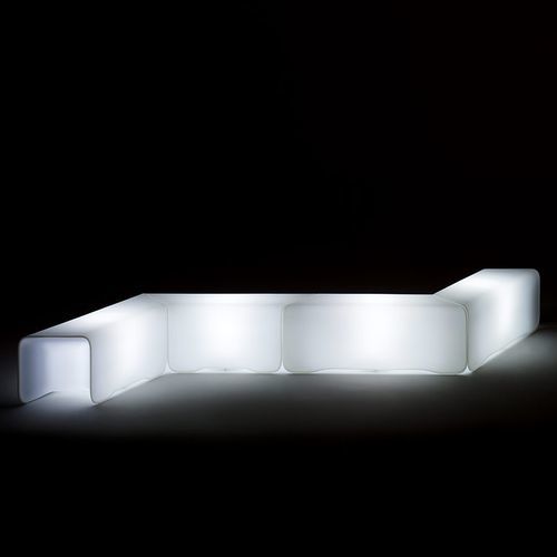 Banc public contemporain - NOVA  - Myyour - en plastique / sans dossier / sans accoudoirs