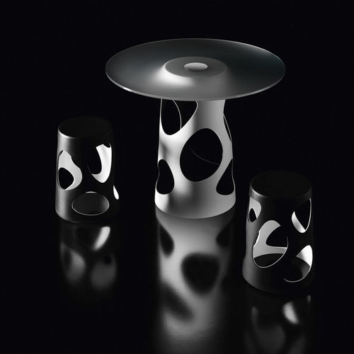 Table bistrot design original - LIBERTY - Myyour - en HPL / en verre / en plastique