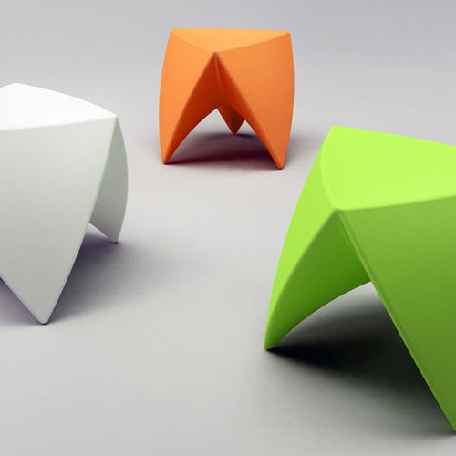 Tabouret design original - MR LEM - Myyour - en plastique / en PMMA / avec piètement en polyéthylène